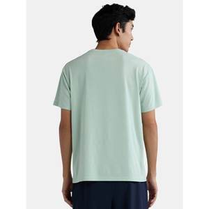 เสื้อยืดแขนสั้นสีเบจ300กรัมเสื้อยืดคอกลมทรงหลวมและธรรมดาสำหรับผู้ชายผู้หญิง - Product Image 5