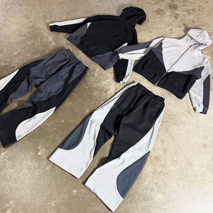 ชุดวอร์มผ้าไนลอนสำหรับกันลมชุดวอร์มไซส์ใหญ่น้ำหนักเบาตัดเย็บแบบรูดซิปและชุดกันลม - Product Image 6