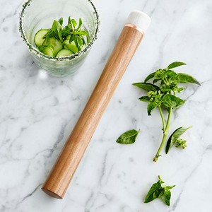 Muddler de Cócteles Premium de Madera y Silicona, Herramienta de Bar Duradera para Triturar Suavemente Hierbas, Frutas y Cócteles Artesanales - Product Image 1