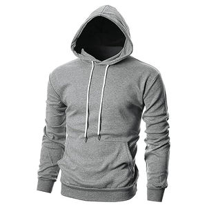 Sweat à capuche décontracté pour homme, personnalisé, en polyester/coton, polaire léger, respirant, séchage rapide, évacuation de l'humidité - Product Image 1