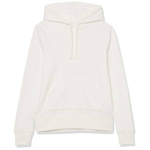 Sweat-shirts oversize pour femmes en blanc uni tendance, en molleton lourd 100% coton, style ample, sweat-shirt d'hiver à capuche - Product Image 2