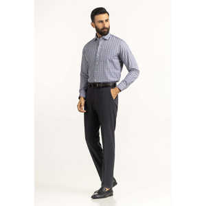 Modern Fit Slim Dress <b>Shirts</b> for <b>Men</b> 100% Cotton Poplin Casual <b>Striped</b> Pattern <b>Long</b> <b>Sleeves</b> Size 3XL FS-CHK25-244 - Product Image 4