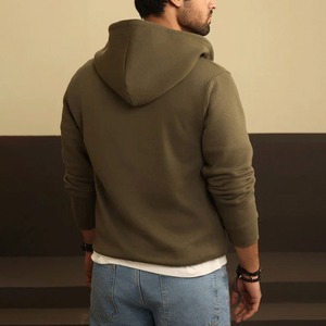 Sudadera con capucha estilo cremallera para hombre de la mejor calidad 100% algodón invierno Top Streetwear fabricado Pakistán precio razonable con capucha - Product Image 2