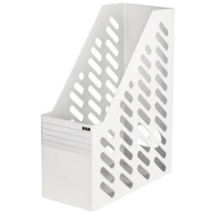 HAN KLASSIK XXL - Bandeja de Archivo Vertical de Poliestireno Blanco, 11.5 x 31.5 x 24.6 cm, para DIN A4 y DIN C4, Material HAN - Product Image 3