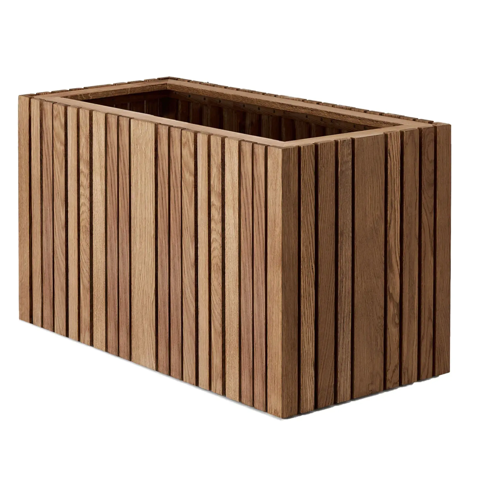 Outdoor Natuurlijke Houten Rechthoek Planter Huis & Tuin Pot Voor Plant Bloempot Houder Groothandel Van Vietnam Fabriek