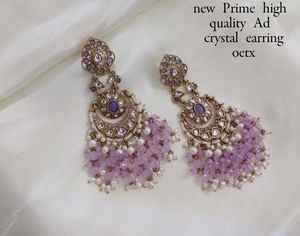 คอลเลคชั่นต่างหูมุกและมุกขนาดใหญ่ดีไซน์เนอร์แฟชั่นดีไซน์เนอร์ตัดทรงรีสำหรับผู้หญิง - Product Image 2