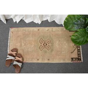 Alfombra de lana turca Beige Vintage de 16x31 pies, hecha a mano, clásica, área grande, rectángulo, diseño abstracto de retazos, látex para habitación de pasillo - Product Image 4