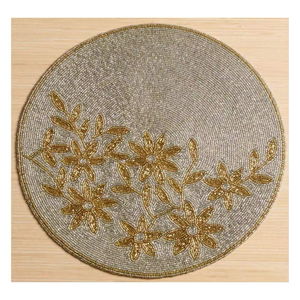 Round <b>Beaded</b> <b>Placemat</b> for Table Decoration Elegant Mats & Pads by glowin fashion - Product Image 4