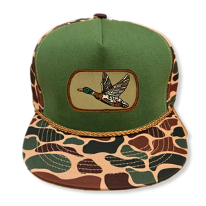 หมวกสแนปแบ็กลายพรางลายพรางพร้อมเชือก5แผงสำหรับตกปลาธรรมชาติห่าน - Product Image 2