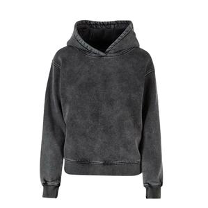2025 sudaderas con capucha de lavado ácido personalizadas para hombres MOQ bajo 100% algodón lavado ácido Negro Sol desvanecimiento alta calidad 500 GSM Sudadera con capucha hombres - Product Image 4