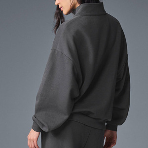 Sudadera de Forro Polar con Cierre de Cremallera 1/4, Diseño Personalizado, Bordada, Informal, con Cuello Alto, para Unisex - Product Image 6
