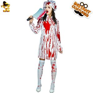 <span class=keywords><strong>Costume</strong></span> de zombie à tête triangulaire d'<span class=keywords><strong>infirmière</strong></span> de la colline silencieuse ensanglantée d'Halloween pour femmes - Product Image 2