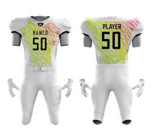 Impression de logo personnalisé uniforme de football américain en polyester léger vêtements de sport XL ensemble en vente - Product Image 6