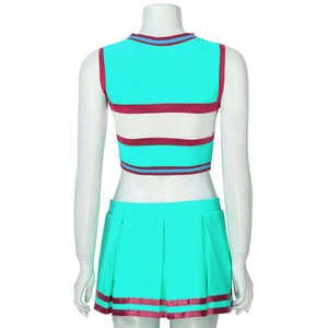 Uniformes de cheerleading pour femmes adultes confortables et personnalisés, 100% polyester, style jupe, impression par sublimation professionnelle, dernier design, nouveauté - Product Image 6