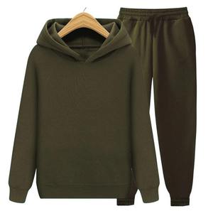 Ensemble survêtement et sweat à capuche 2 pièces coupe-vent et respirant pour homme en polyester/coton – Tenue décontractée et confortable pour l'entraînement - Product Image 1