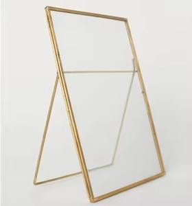 Brass & <b>Glass</b> photo <b>frame</b> gold finished where timeless memories meet royal sophistication <b>for</b> wall decor - Product Image 5