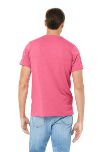Camiseta de Cuello Redondo de Algodón Rosa para Hombre, Manga Corta, Lisa, Ligera, Ideal para Desarrollo de Marca, Agentes de Suministro y Compradores al por Mayor - Product Image 3