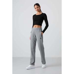 Pantalones Deportivos Tommylife para Mujer, Corte Clásico, Cómodos, con Bolsillos con Cremallera - Gris Melange, Modelo 94195 - Product Image 1