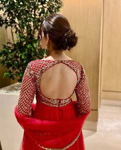 Lancement de la nouvelle collection de robes Sharara Palazzo de Zain Exports, pour les fêtes, modernes, toutes saisons, en tissu pur faux georgette, lourd - Product Image 3