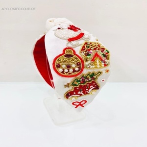 Exclusive Hot Air Balloon Cloud Themed <b>Headbands</b> Fashion Accessories Beautiful Colorful Turban Style <b>Headbands</b> Seed Glass Beads - Product Image 3