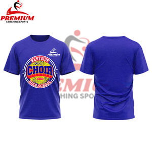 High Street 200G SM 100% coton Tee col rond manches courtes t-shirts sur taille Fit T-shirt uni pour hommes - Product Image 4