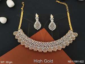 Juego de collar de diamante americano, joyería de diamante americano, accesorios de joyería de oreja de diamante americano - Product Image 4