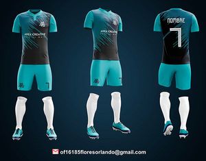 Ensemble Maillot et Short de Football Personnalisé Nouveau Style Sublimé Respirant avec Logo Imprimé sur le Devant Unisexe – Vente en Gros - Product Image 6