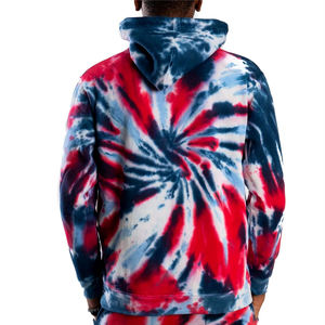 Ensemble survêtement décontracté pour homme, personnalisé, rouge et bleu, coupe ajustée, sweat-shirt et pantalon de jogging, deux pièces, en molleton - Product Image 5