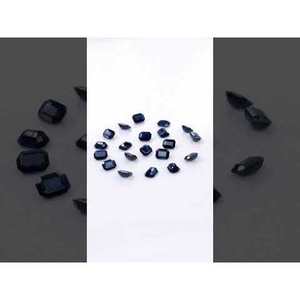Zafiro Azul Natural Sin Tratar de Alta Calidad, Calibrado en Forma de Octágono, Trillón y Esmeralda, 3x4mm y 4x5mm, Color Violeta - Product Image 3