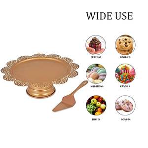 Envío Rápido, Soporte para Pastel de Metal Indio, Estilo Decorativo para Arreglos de Postres en Bodas, Banquetes y Presentaciones Decorativas de Mesa - Product Image 2