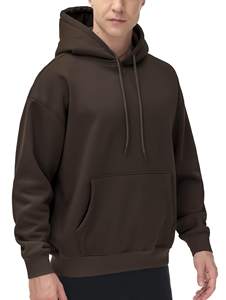 Sudadera con capucha de lana para hombre personalizada 2025, sudadera holgada con capucha ultrasuave y bolsillos, sudaderas con hombros caídos - Product Image 2