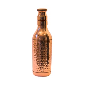 Bouteille d'eau en cuivre et laiton moderne, 100% pure, faite à la main, écologique, avec motif floral imprimé, logo personnalisé, multicolore, décorative, usage personnel - Product Image 6