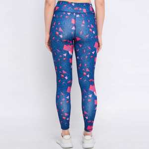 Leggings de sport pour femmes en polyester recyclé, sublimation, livraison rapide, compression, respirants - Product Image 2