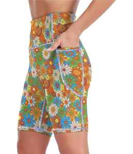 Prix bon marché Short de fitness imprimé personnalisé pour femmes à haute perte Short de sport uni motif yoga vêtements de sport Sublimation pour femmes - Product Image 1