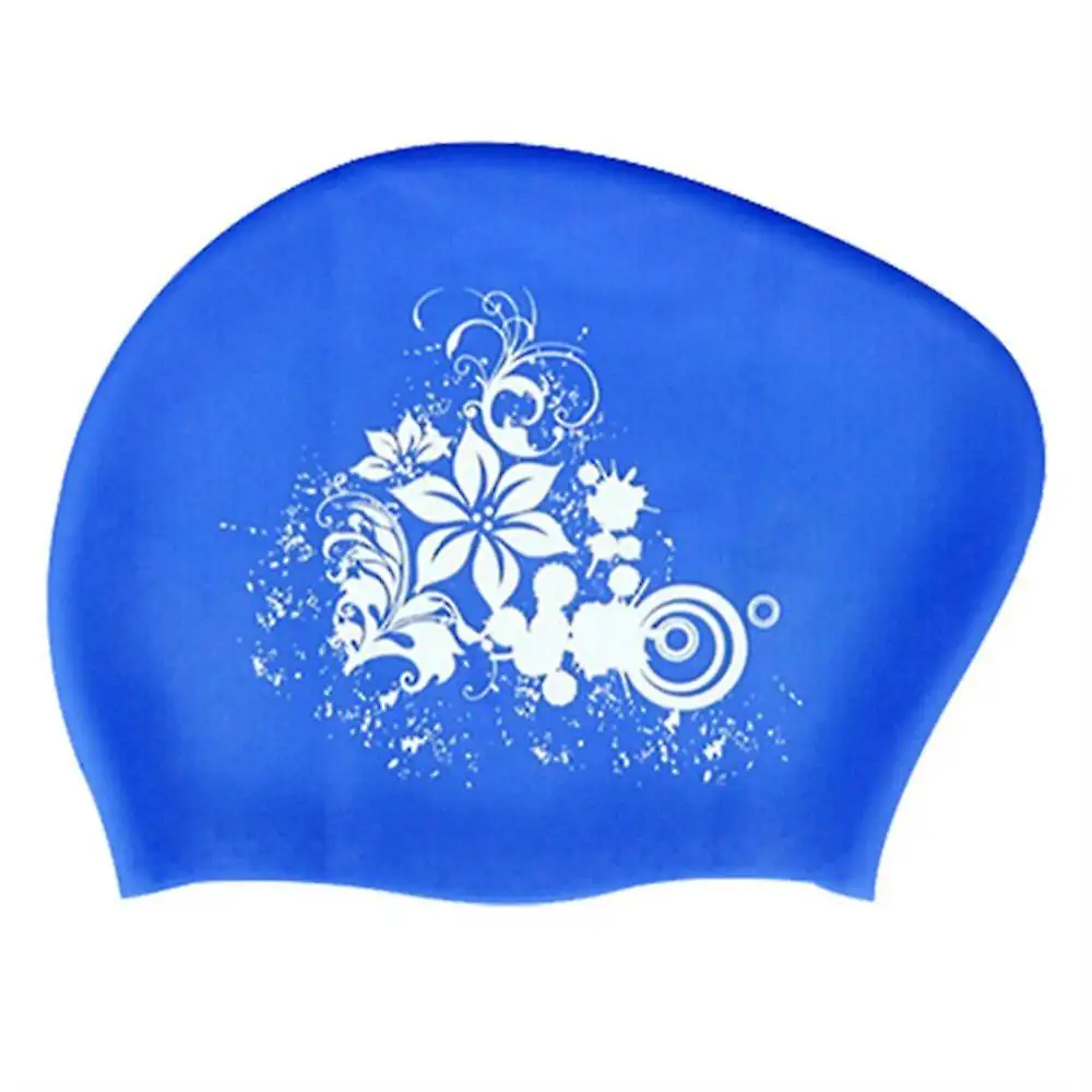 Wholesale Bulk Custom Water Proof Silicone Swim Caps Skid Printing For Women Swimming Long Hair