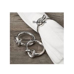 Ensemble de 3 anneaux de serviette en acier inoxydable de qualité supérieure, forme ronde, pour restaurant et usage domestique - Product Image 1