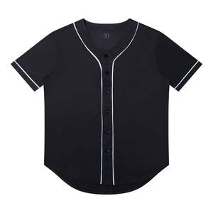 Diseño personalizado bordado impresión sublimación camisas cuello en V hombres pulóver béisbol Jersey 100% poliéster diferente Color adulto - Product Image 4