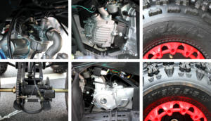 <span class=keywords><strong>Quad</strong></span> à quatre roues pour adultes Hiperfect 2025 NOUVEAU moteur 125cc 4 temps monocylindre à transmission par chaîne - Product Image 5