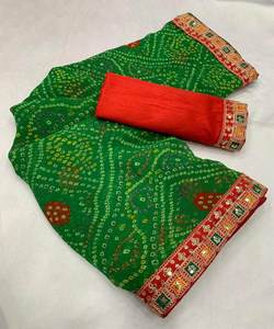 Le plus choisi Satin Net Chiffon Lehenga Tendance Chinon Sana Silk Dupatta: Accessoire Ethnique Moderne pour un Charme Sophistiqué VÊTEMENT VÊTEMENT - Product Image 5