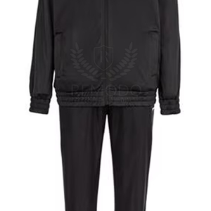 Último diseño de invierno de los hombres de poliéster Chándal Conjunto Causal de manga larga de color liso personalizado para la venta - Product Image 6