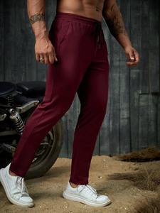 Pantalon de jogging en coton polaire de haute qualité pour hommes, pantalon de survêtement décontracté pour les sports d'hiver et le fitness avec logo personnalisé - Product Image 6