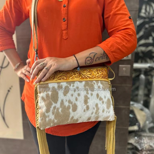 Nouveau sac à main usiné à franges cheveux sur peau de vache sculpture sac à bandoulière pour femmes concepteur en cuir véritable luxe multi-usages sacs à main - Product Image 3