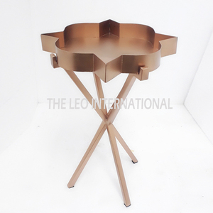 Meubles faits à la main de qualité supérieure Table d'appoint classique et élégante en métal Table d'appoint en laiton massif coulé de concepteur tendance - Product Image 3