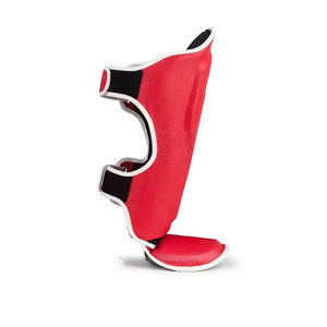 Espinilleras de Cuero 2026 a Bajo Precio, Servicio OEM, Protección para Entrenamiento de MMA, Ligeras, Transpirables, Ajustables, con Logotipo Personalizado - Product Image 6