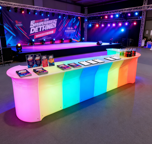 Mobilier événementiel moderne en plastique PE couleur changeante compteur de <span class=keywords><strong>bar</strong></span> illuminé par LED 16 couleurs changeantes compteur de <span class=keywords><strong>bar</strong></span> à LED - Product Image 2