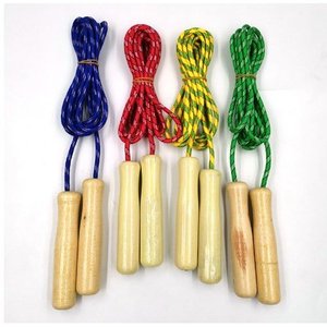 Cuerdas para saltar con mangos de madera, 4 colores surtidos, 98.75 pulgadas de largo, caja de 240 unidades, para niños de 8 a 13 años, unisex - Product Image 4
