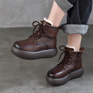 รองเท้าบูทส้นสูงปลายแหลมสำหรับผู้หญิง รองเท้าบูทสำหรับงานกลางคืน ส้นบล็อก รองเท้าบูทสไตล์คาวบอยสำหรับผู้หญิง - Product Image 1