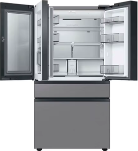 Ventes rapides pour BESPOKE 29 Cu. Ft. Réfrigérateur à portes françaises en acier inoxydable à 4 portes - Product Image 1