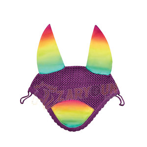 Quality Equestrian Horse Fly Veil Customizable Ear <b>Bonnet</b> in All Colors Various Sizes and Designs at Wholesale Price - Product Image 3