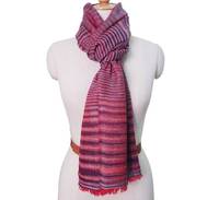 Écharpe en soie tissée à l'eau pour femmes, faite à la main, personnalisée, double couleur réversible d'automne vintage